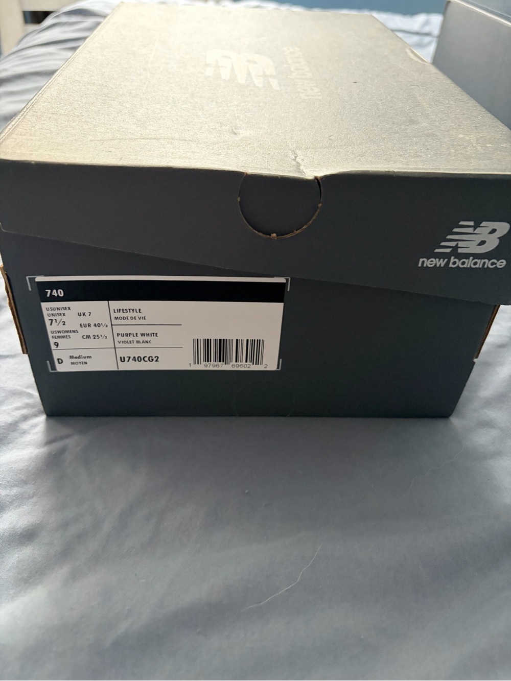 Purple and white new balance